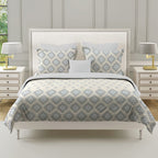 Sandy Dunes - 210TC Pure Cotton Queen Fitted Bedsheet (60x73x10 Inches)