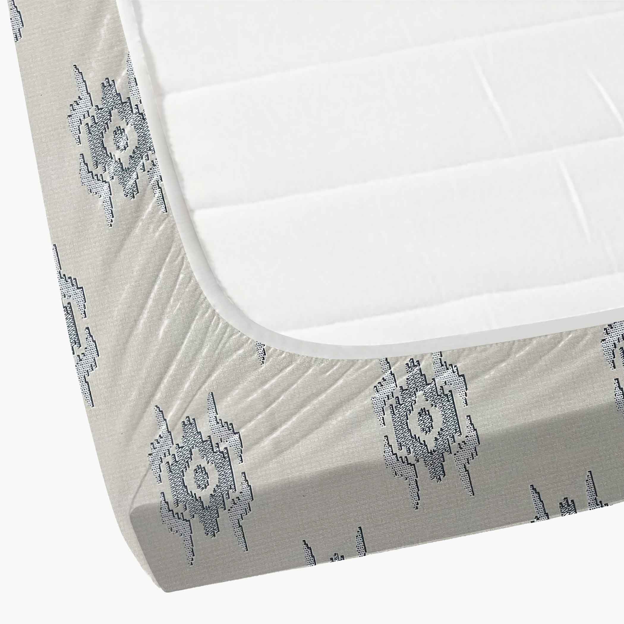 Sandy Dunes - 210TC Pure Cotton King Fitted Bedsheet (72x78x10 Inches)