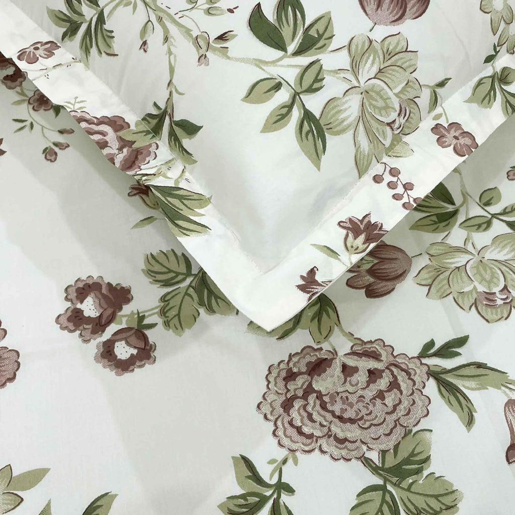 Peony Grace - 250TC Pure Cotton Double Queen (90x100 Inches)