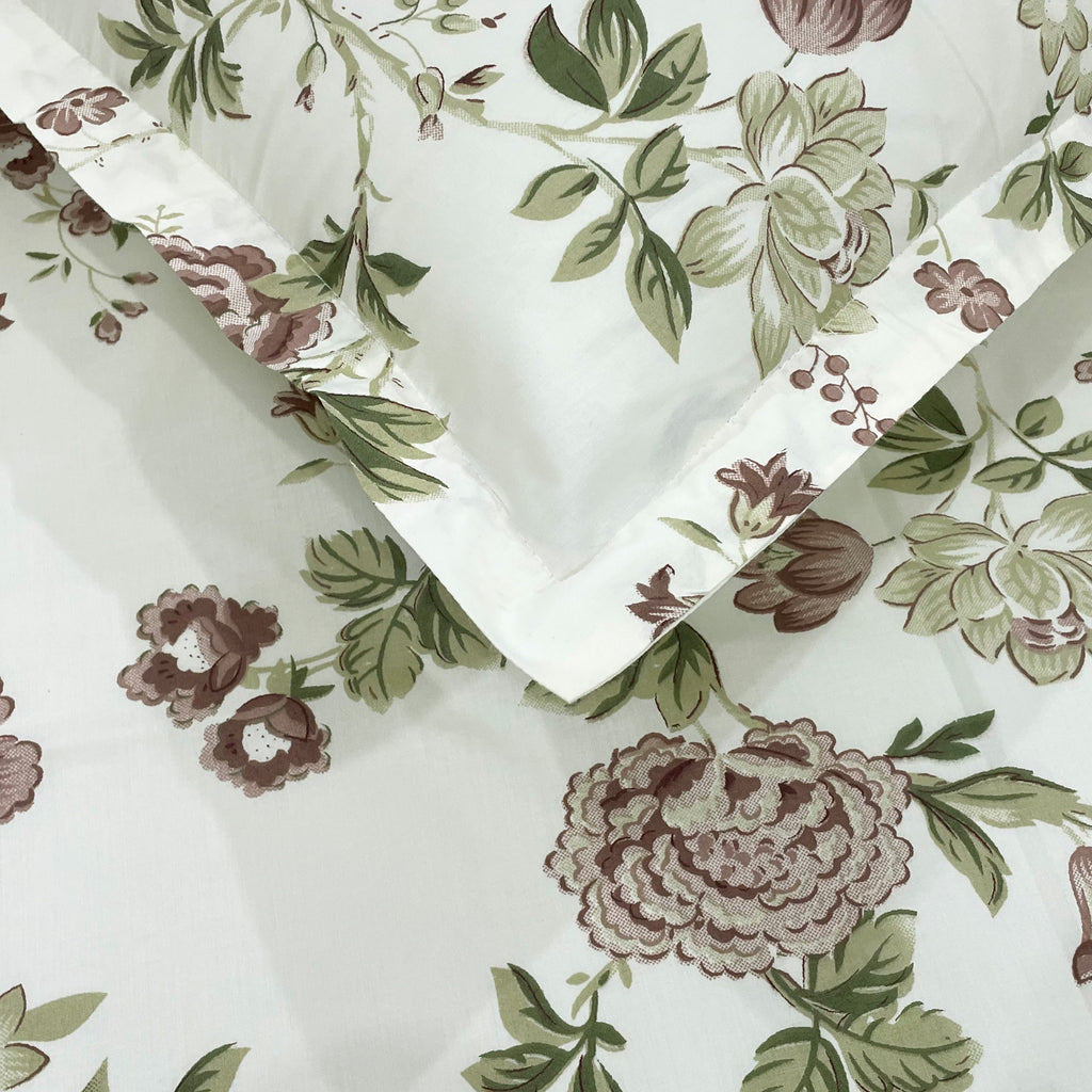 Peony Grace - 250TC Pure Cotton Double Queen (90x100 Inches)