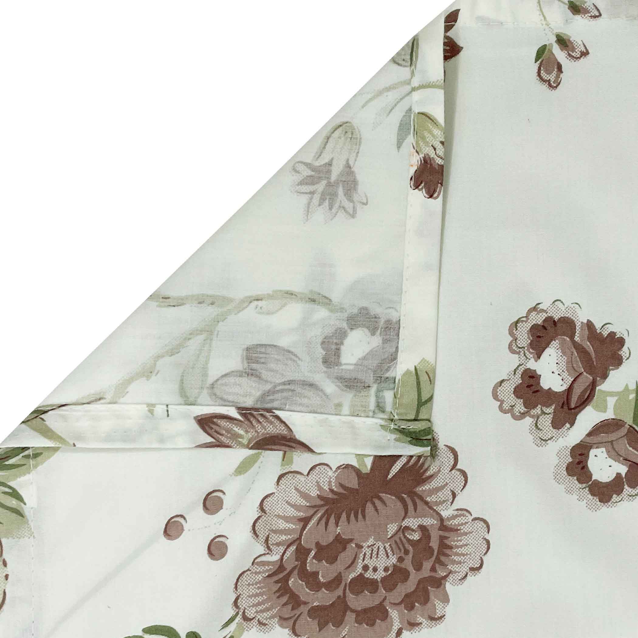 Peony Grace - 250TC Pure Cotton Super King Bedsheet (108x108 Inches)
