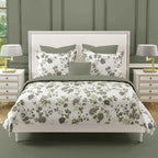 Olive Grace - 250TC Pure Cotton King Fitted Bedsheet (72x78x10 Inches)