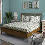 Olive Grace - 250TC Pure Cotton Double Queen (90x100 Inches)