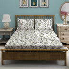 Olive Grace - 250TC Pure Cotton Double Queen (90x100 Inches)