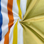 Spring Stripes - Yarn-Dyed Vibrant King Fitted Bedsheet (72x78x10 Inches)