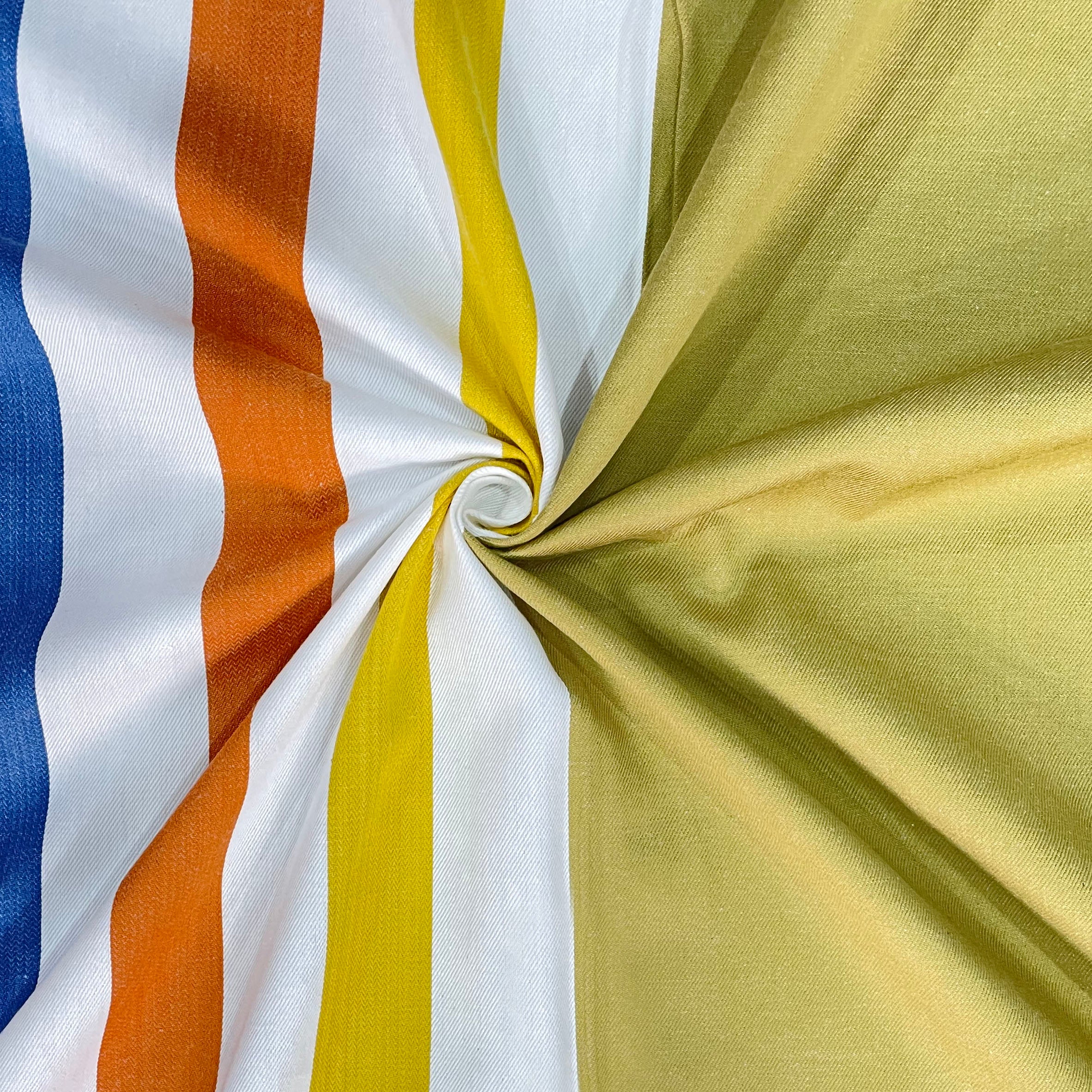 Spring Stripes - Yarn-Dyed Vibrant Queen Fitted Bedsheet (60x73x10 Inches)