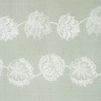 Pastel Green Botanical Print King Fitted Bedsheet with 2 Pillow Covers 200TC - Soft & Serene Look (72x78x10 inches)