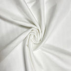White Pinstripe Pure Cotton 300 TC King Fitted Bedsheet with 2 Pillow Covers (72x78x10 Inches)