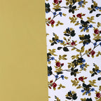 Olive Garden Floral Pure Cotton 200 TC King Fitted Bedsheet with 2 Pillow Covers (72x78x10 Inches)
