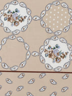 Peach Parlor Paisley - European Elegance 144TC Roto Cotton King Fitted Bedsheet (72x78x10 Inches)