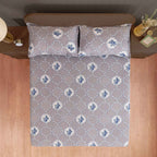 Misty Manor Paisley - European Grace 144TC Roto Cotton King Fitted Bedsheet (72x78x10 Inches)