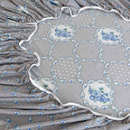 Misty Manor Paisley - European Grace 144TC Roto Cotton King Fitted Bedsheet (72x78x10 Inches)