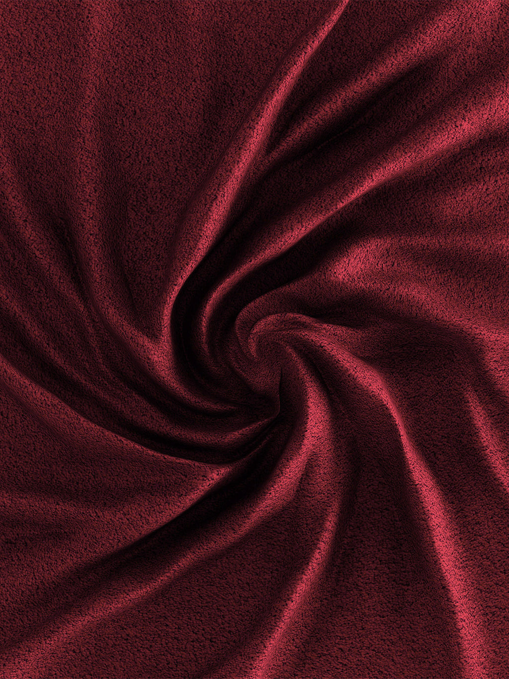 Solid Maroon Thermal King Fitted Bedsheet with 2 Matching Pillow Cover (72x78x10 inches)