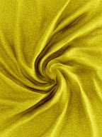 Solid Yellow Thermal King Fitted Bedsheet with 2 Matching Pillow Cover (72x78x10 inches)