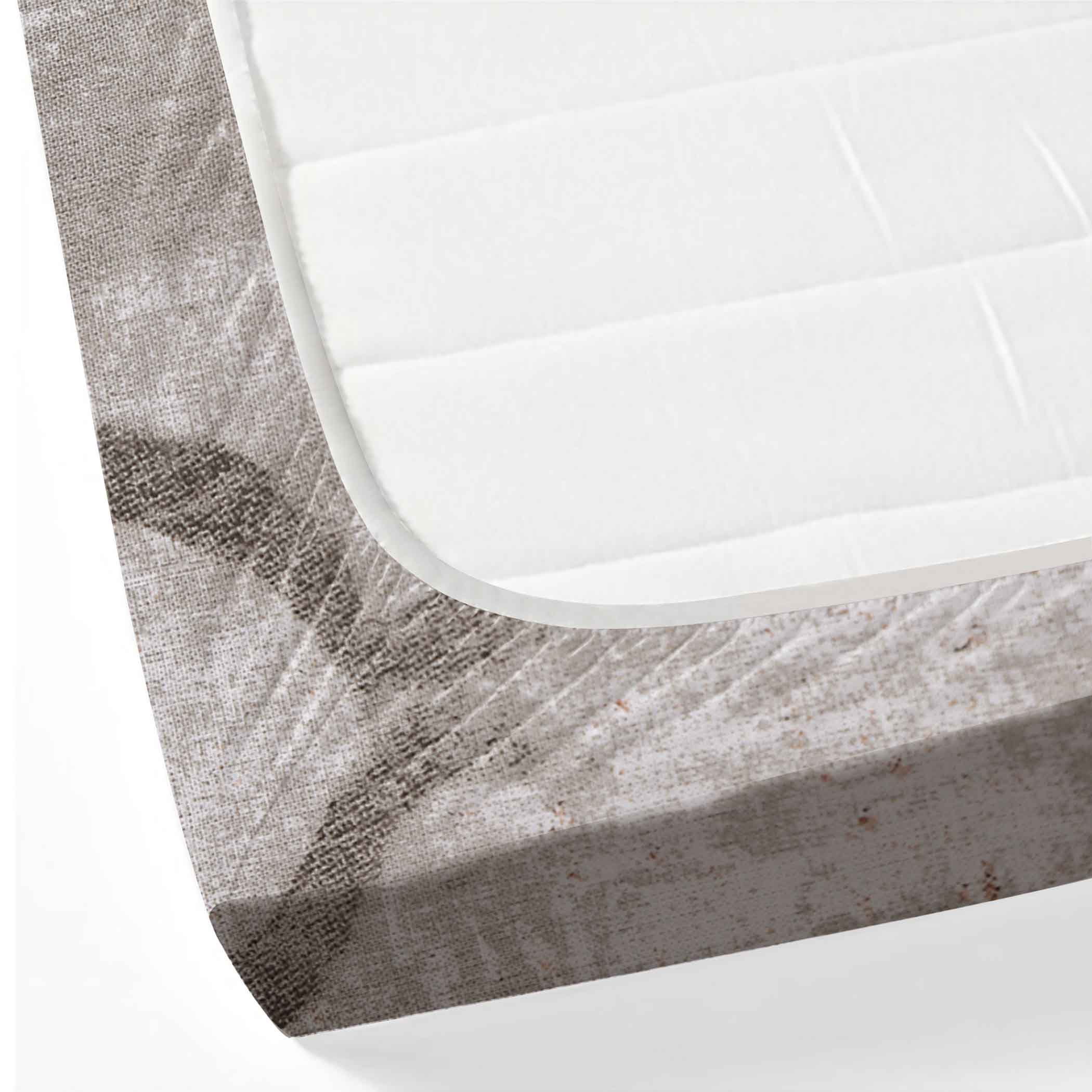 Dusk Texture - Warm Pastel 160TC Cotton Queen Fitted Bedsheet (60x73x10 Inches)