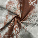 Terra Texture - Rustic Earthen 160TC Cotton King Fitted Bedsheet (72x78x10 Inches)