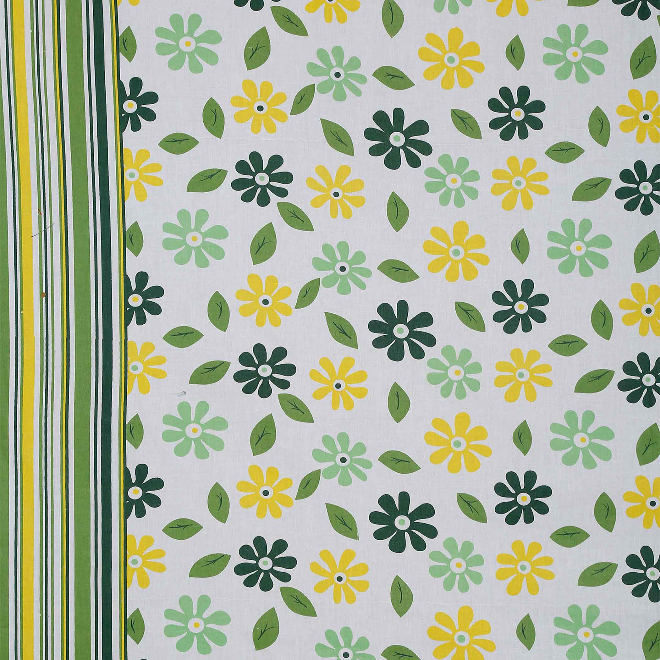 Spring Meadow - 160TC Pure Cotton King Fitted Bedsheet (72x78x10 Inches)