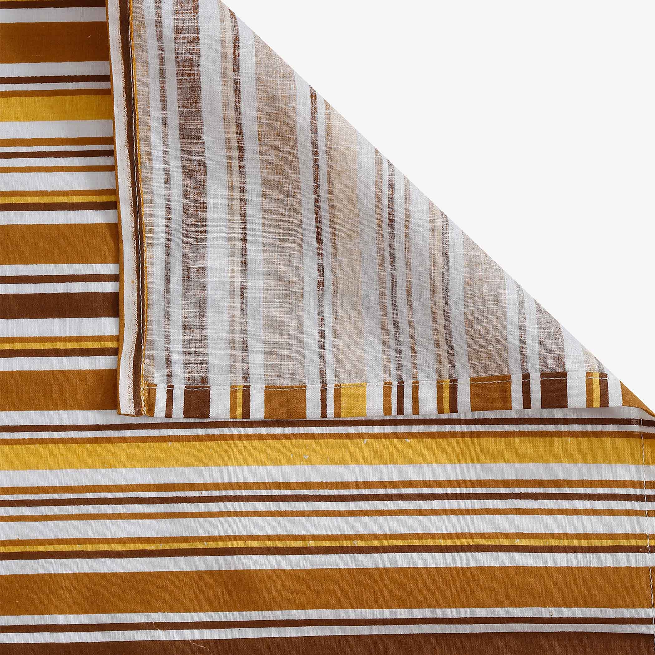 Autumn Meadow - 160TC Pure Cotton Queen Fitted Bedsheet (60x73x10 Inches)