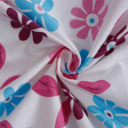 Winter Meadow - 160TC Pure Cotton King Fitted Bedsheet (72x78x10 Inches)