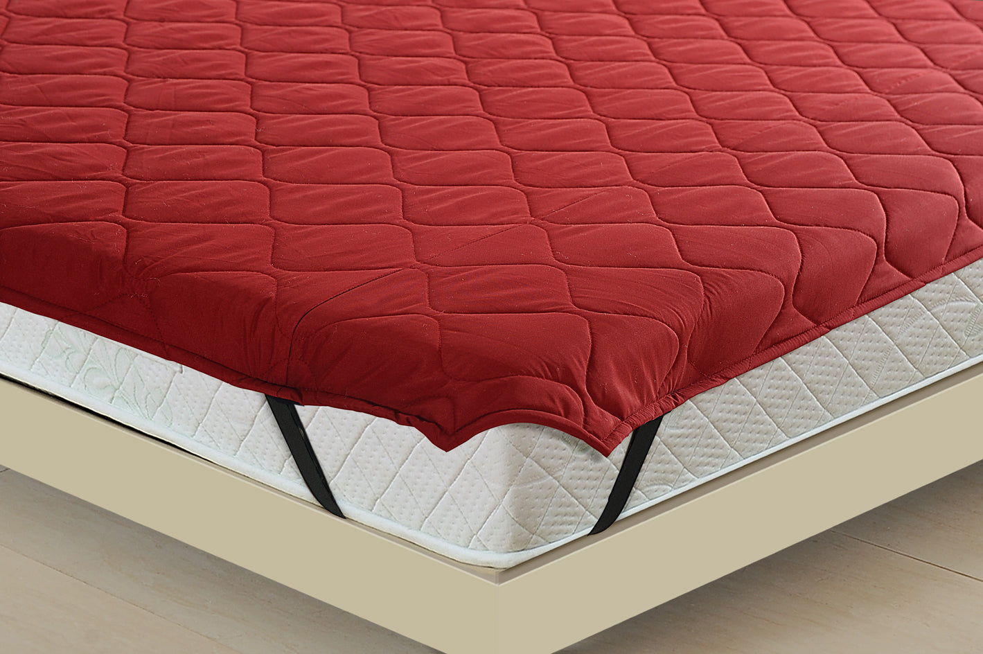 King Waterproof Quilted Mattress Protector – 72 x 78 inch (4 Corner Elastic Hold)