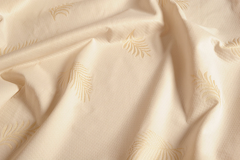 King Waterproof Fitted Mattress Protector – Beige Textured Pattern (72 x 78 inch)