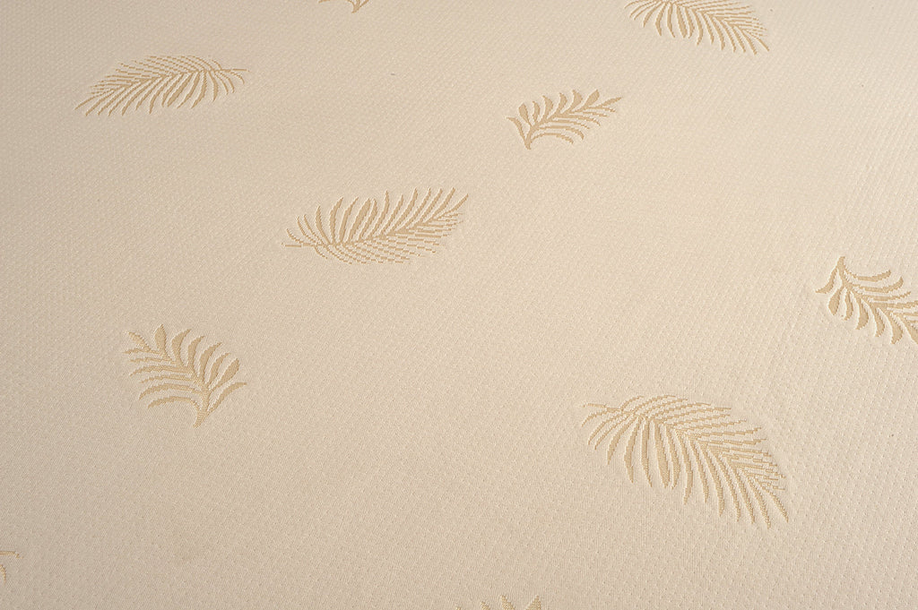 King Waterproof Fitted Mattress Protector – Beige Textured Pattern (72 x 78 inch)