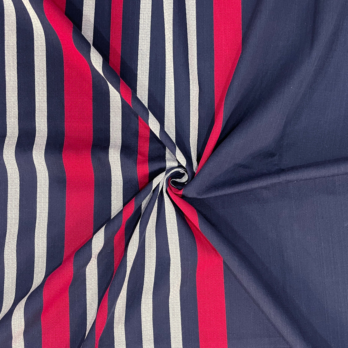 Nautical Stripe 240 TC Pure Cotton Bedsheet Set with Pillow Cover