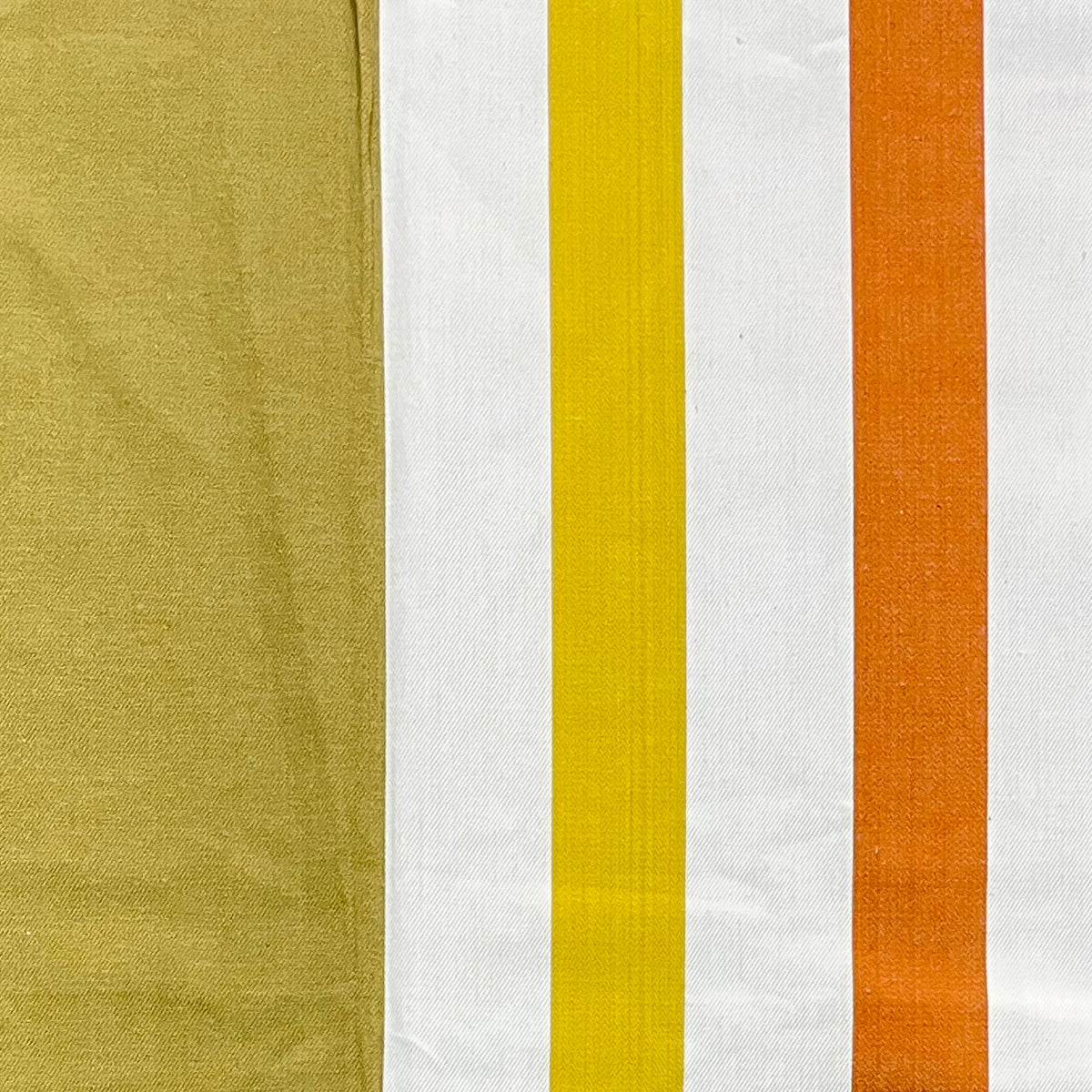 Olive Rainbow Stripe 240 TC Pure Cotton Bedsheet Set with Pillow Cover