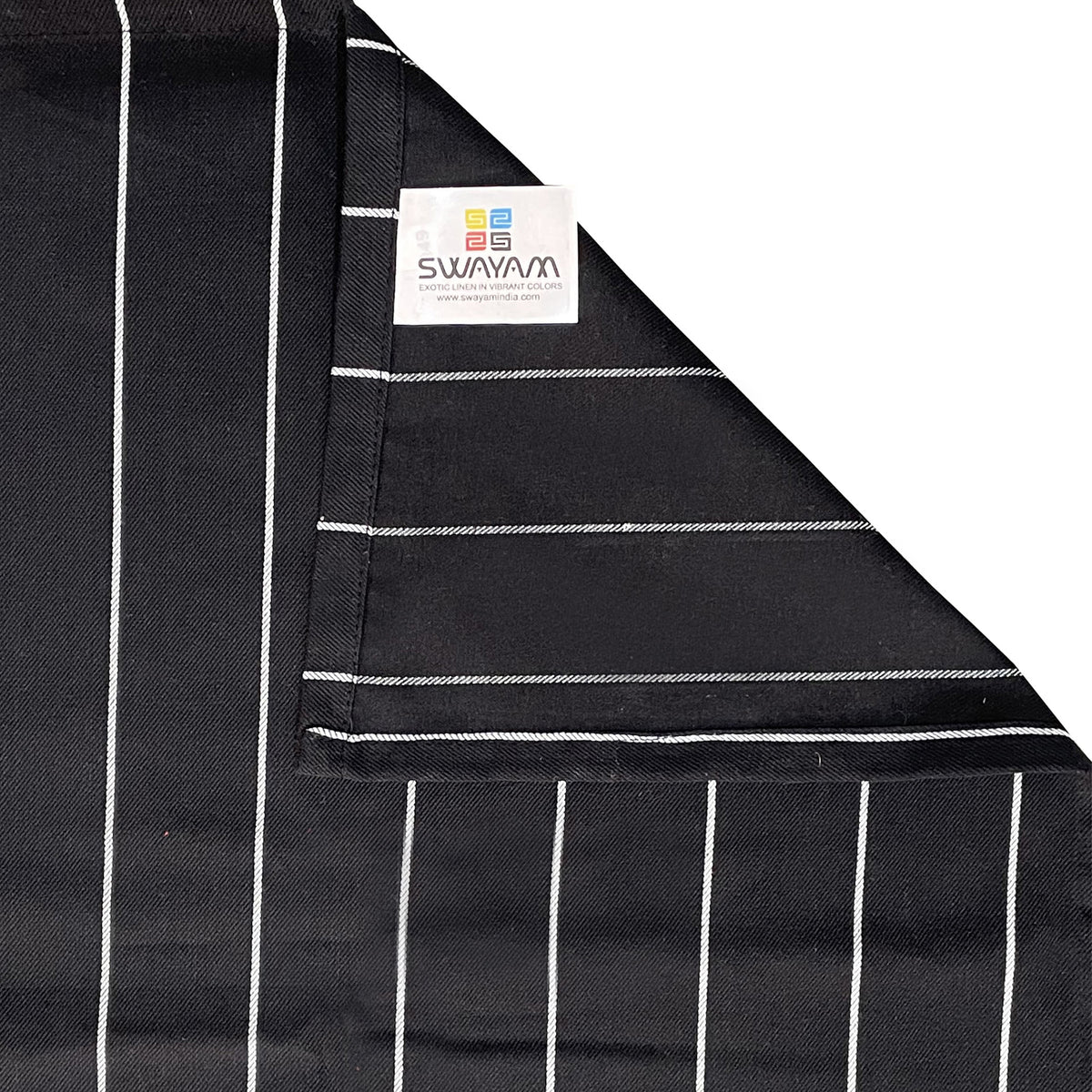 Crimson Noir Stripe 240 TC Pure Cotton Bedsheet Set with Pillow Cover