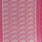 Coral Paisley Vine 120 TC Pure Cotton Bedsheet Set with Pillow Cover