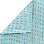 Aqua Geometric Stripe 120 TC Pure Cotton Bedsheet Set with Pillow Cover