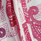 Berry Paisley Patchwork 120 TC Pure Cotton Bedsheet Set with Pillow Cover