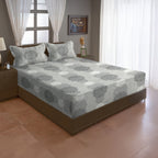 Silver Medallion Symphony 120 TC Pure Cotton Bedsheet Set with Pillow Cover