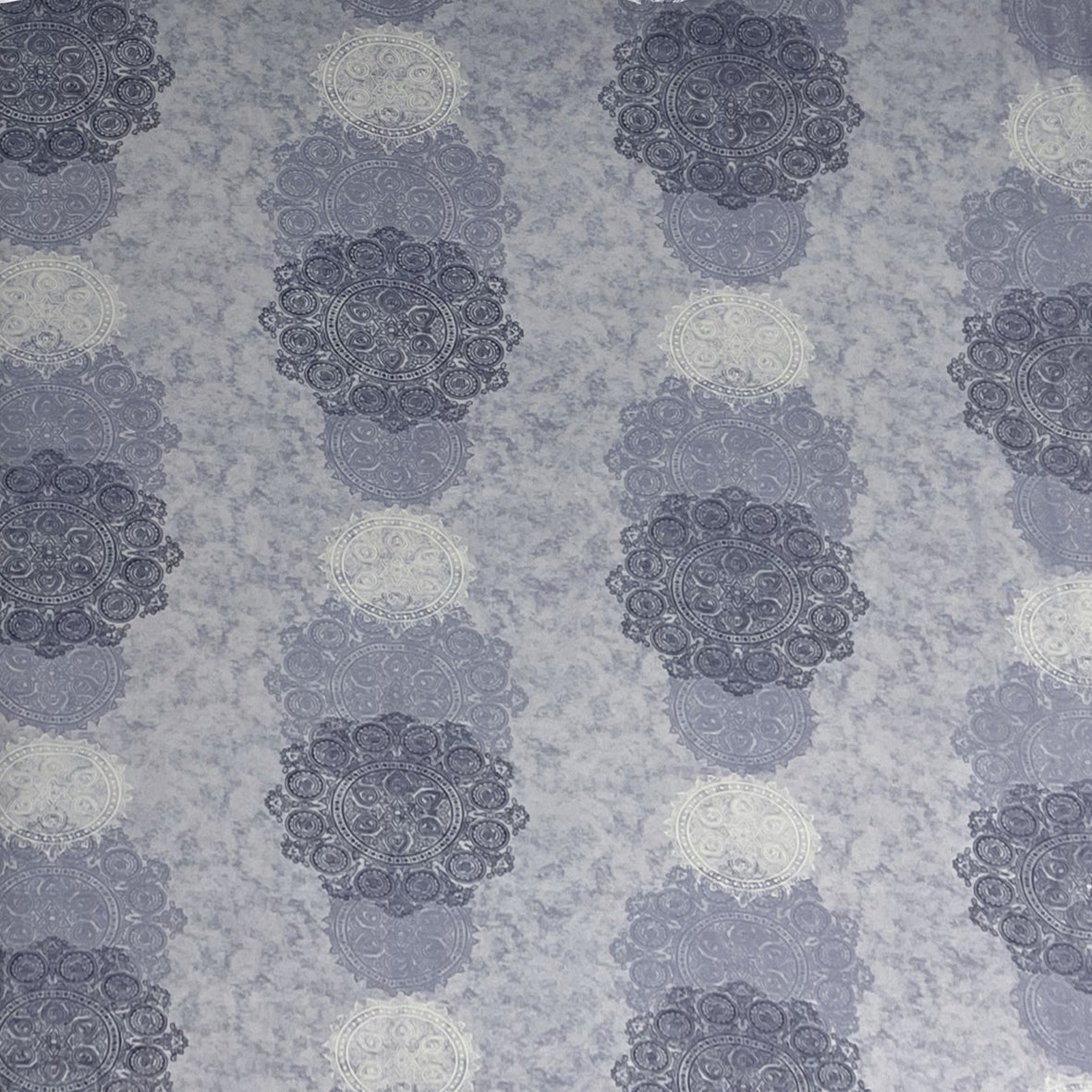 Lavender Medallion Symphony 120 TC Pure Cotton Bedsheet Set with Pillow Cover