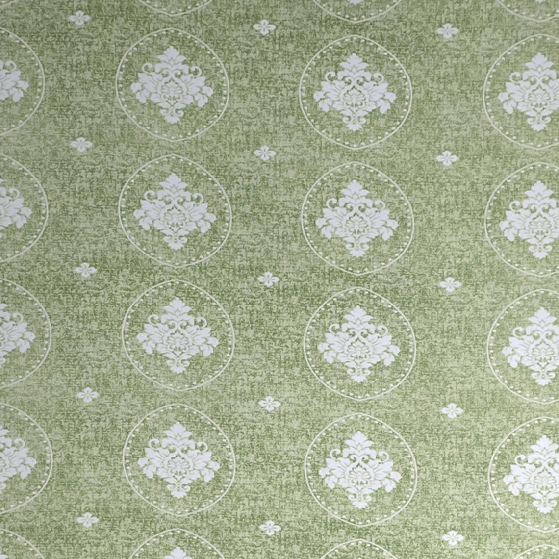 Sage Floral Cameo 120 TC Pure Cotton Bedsheet Set with Pillow Cover