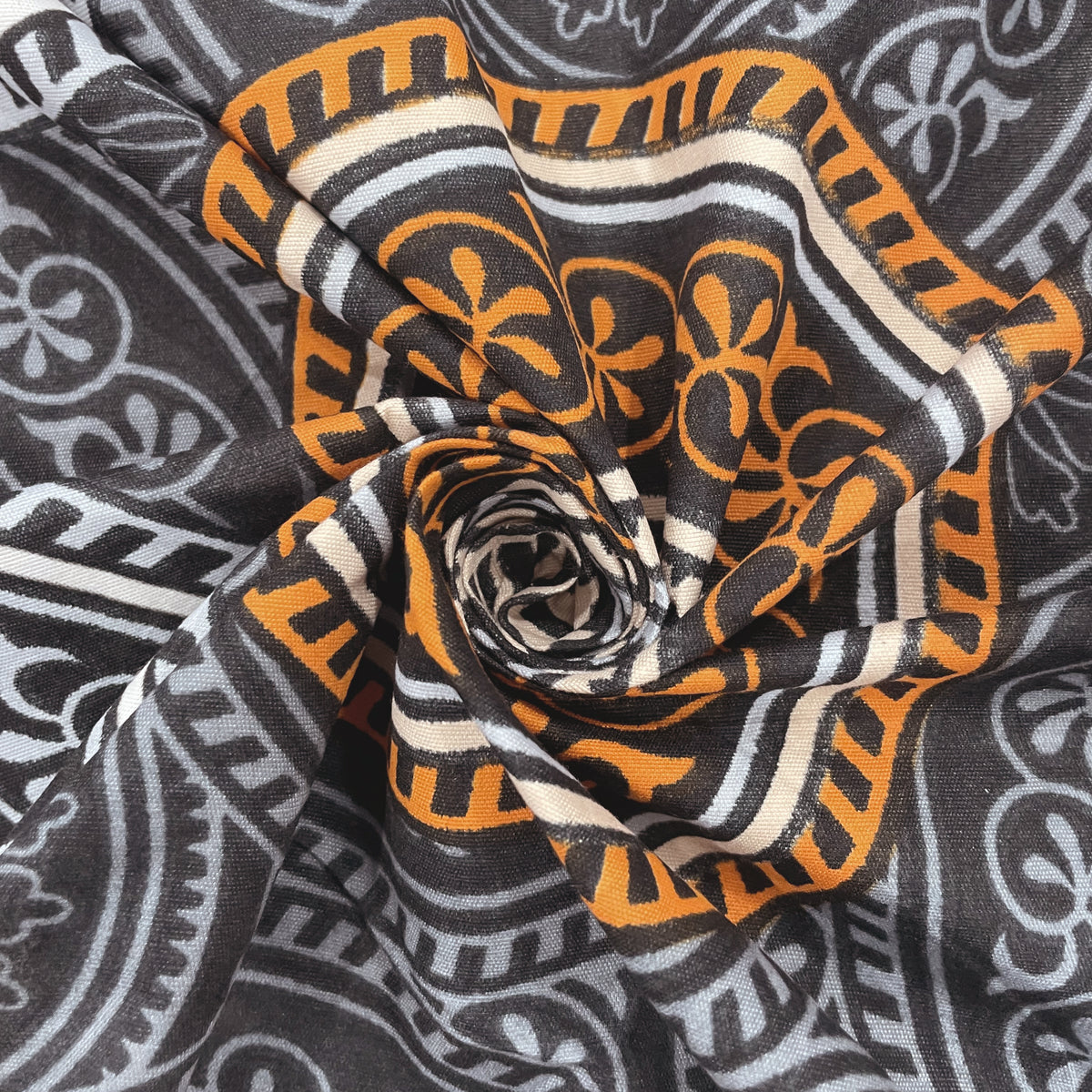 Charcoal Mandala 180 TC Blended Cotton Bedsheet Set with Pillow Cover