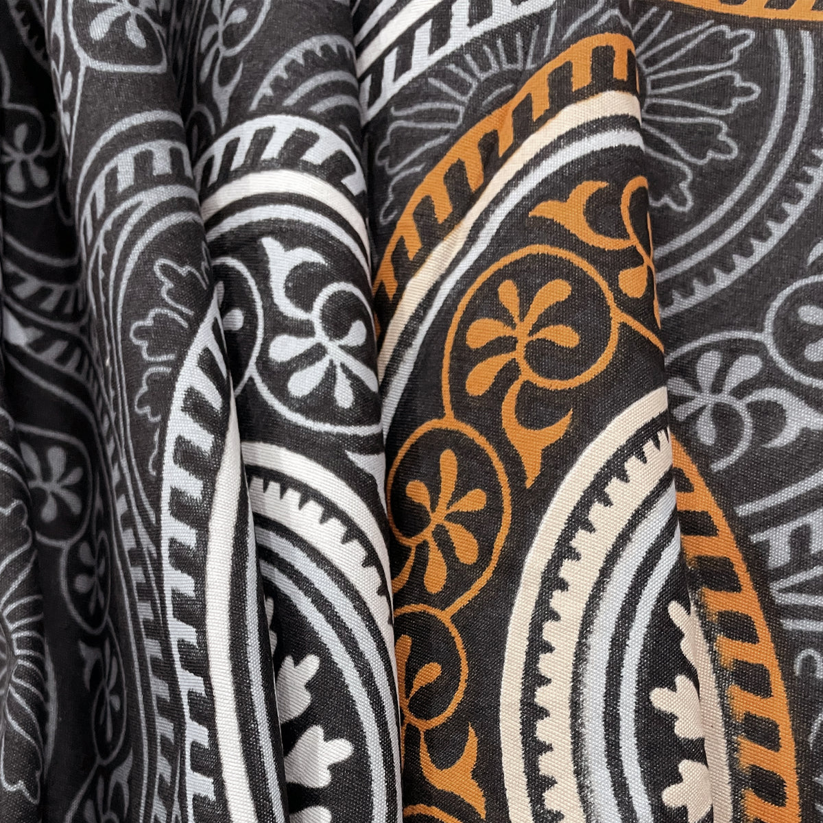 Charcoal Mandala 180 TC Blended Cotton Bedsheet Set with Pillow Cover