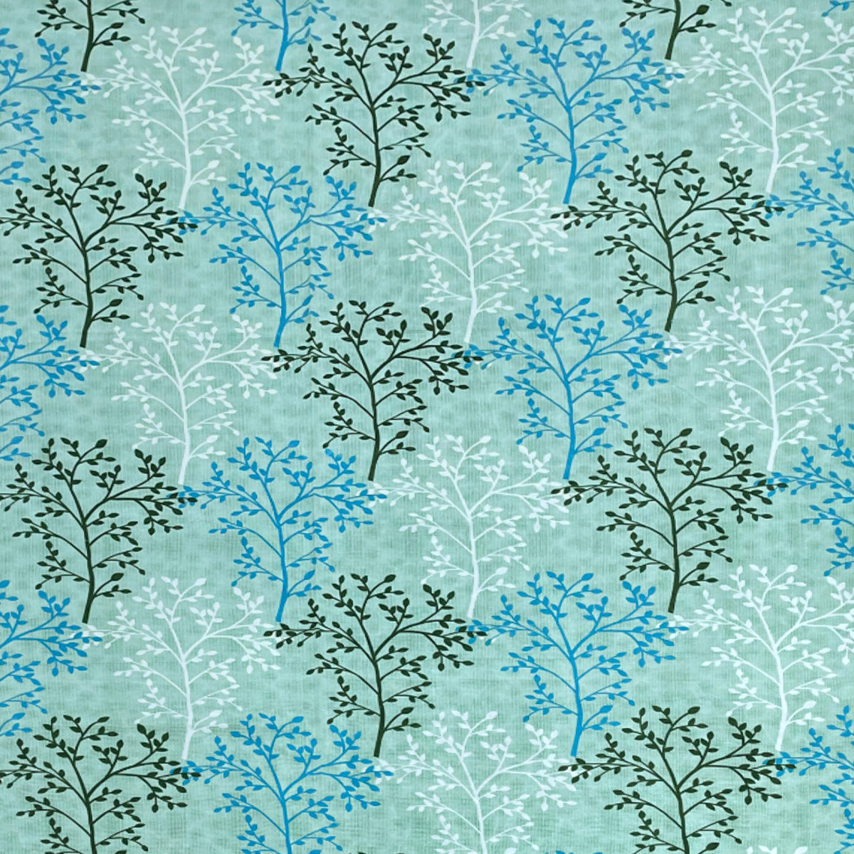 Mint Woodland 180 TC Blended Cotton Bedsheet Set with Pillow Cover