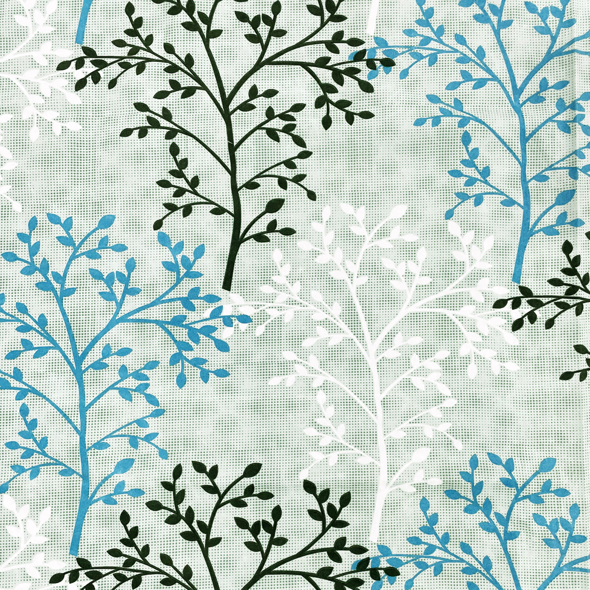 Mint Woodland 180 TC Blended Cotton Bedsheet Set with Pillow Cover
