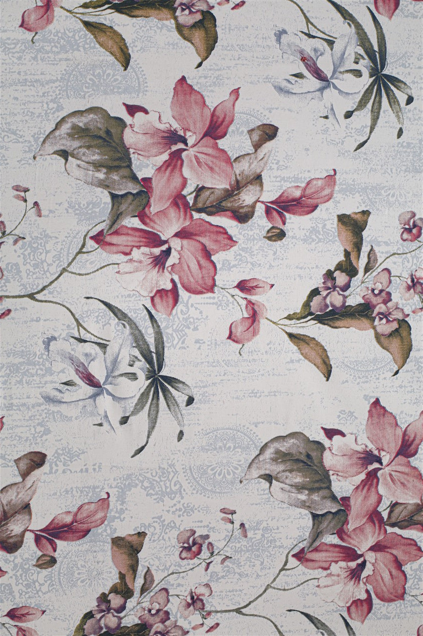Blush Lily Garden 200 TC Pure Cotton Bedsheet Set with Pillow Cover