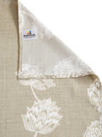 Sage Lotus Bloom 200 TC Pure Cotton Bedsheet Set with Pillow Cover