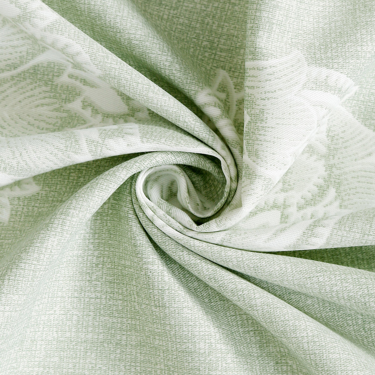 Mint Lotus Bloom 200 TC Pure Cotton Bedsheet Set with Pillow Cover