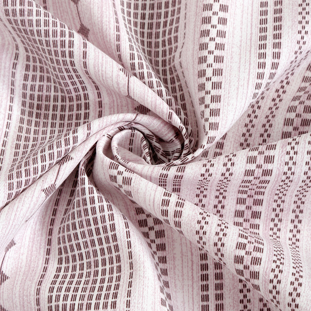 Lilac Whisper Stripe 200 TC Pure Cotton Bedsheet Set with Pillow Cover