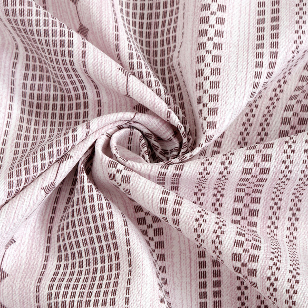 Lilac Whisper Stripe 200 TC Pure Cotton Bedsheet Set with Pillow Cover