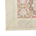 Premium Cotton Ethnic Beige Square 4 Seater Table Cover