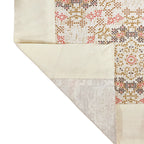 Premium Cotton Ethnic Beige Square 4 Seater Table Cover