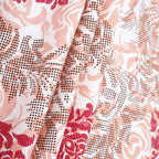 Premium Cotton Motif Beige Rectangular 6 Seater Table Cover