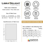 Premium Cotton Floral Grey Rectangular 8 Seater Table Cover