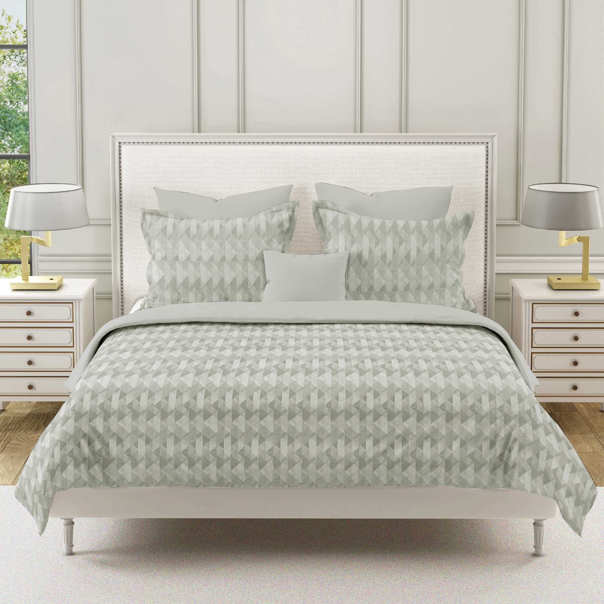 Modern Cotton Geometric Beige Single AC Quilt