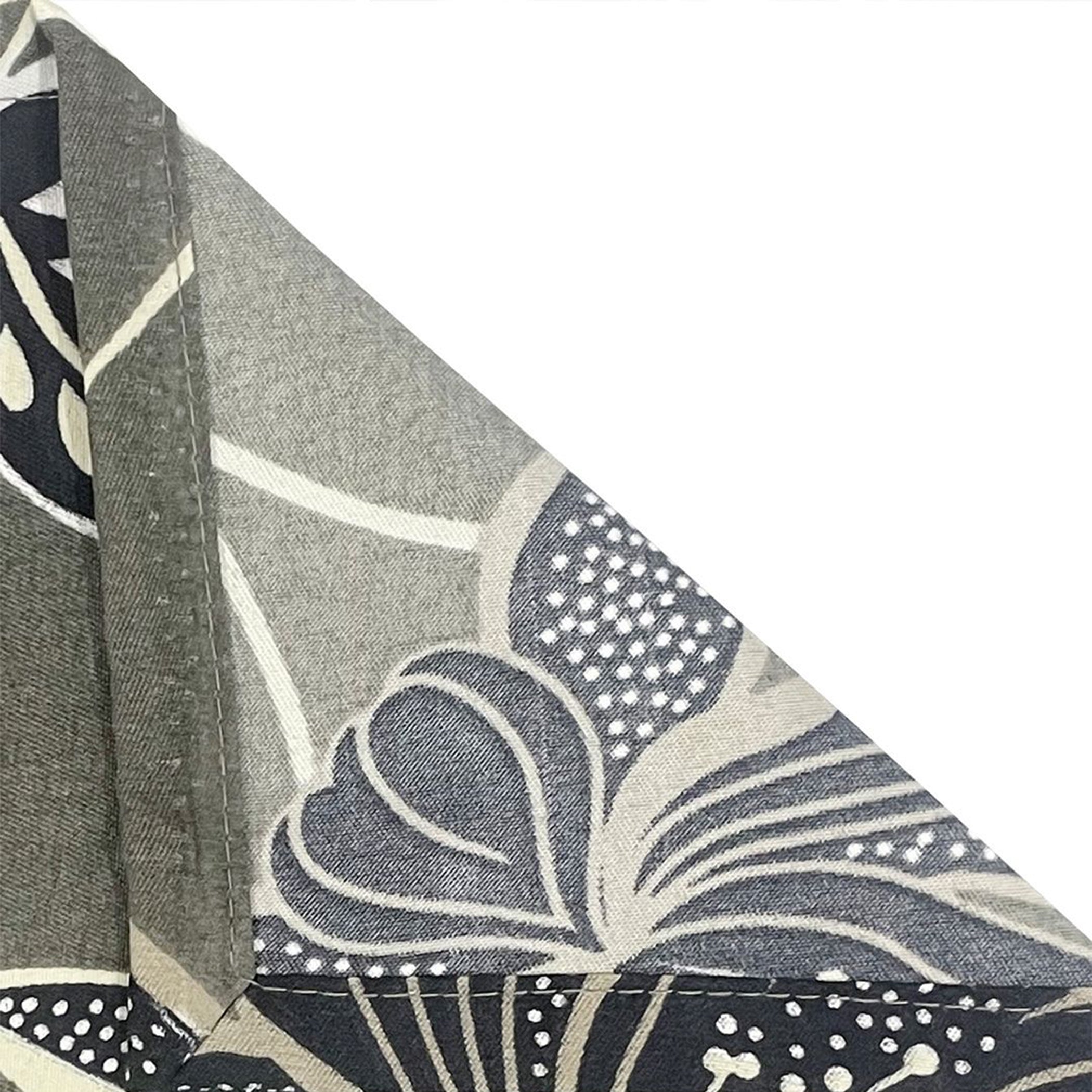 Floral Print Grey 200 TC Single Bedsheet With Pillow Cover (60 x 90 Inches)